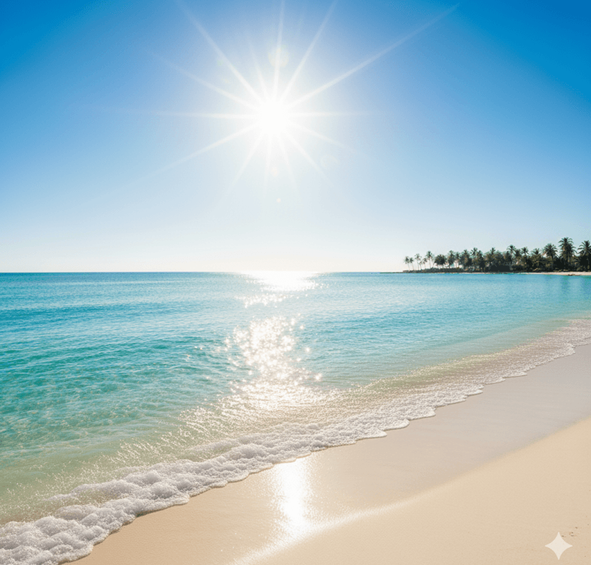 Masked image of a lake